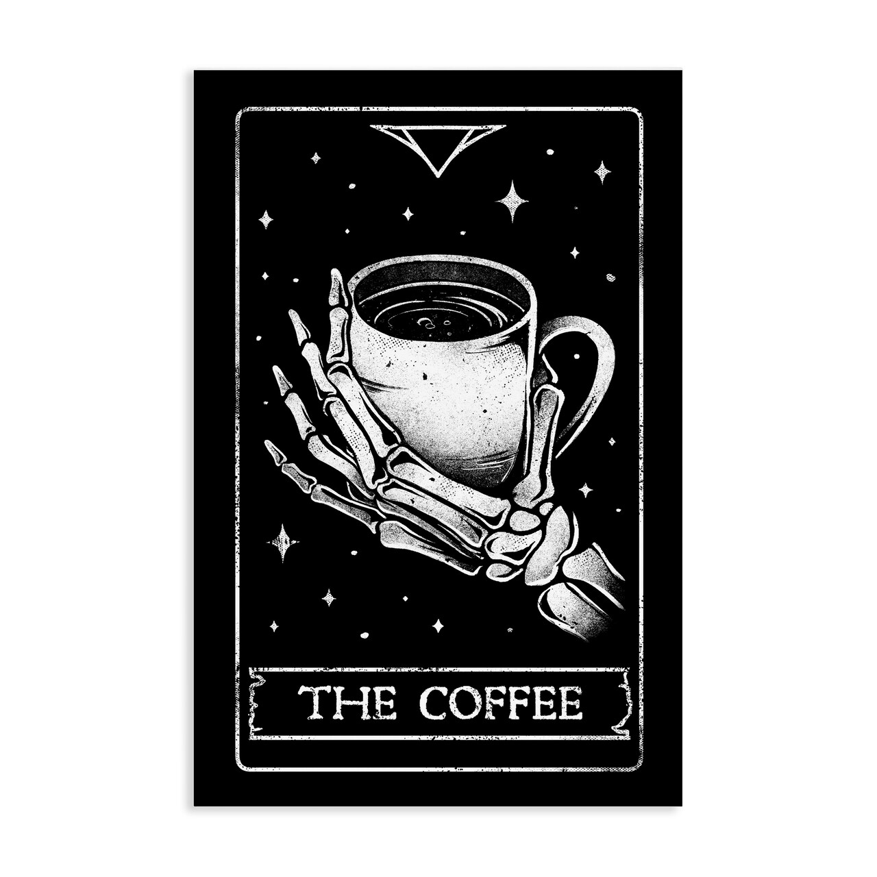 Stupell Industries The Coffee Tarot Card Canvas, design by EduEly Designs